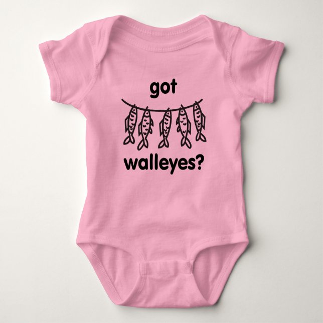 got walleyes baby bodysuit (Front)