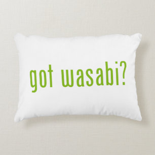got wasabi? decorative cushion