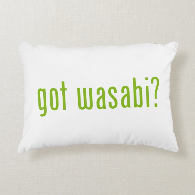got wasabi? decorative cushion (Front)