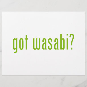 got wasabi? flyer