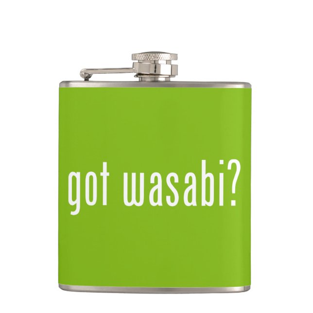got wasabi? hip flask (Front)