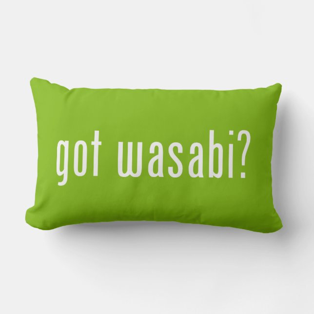 got wasabi? lumbar cushion (Front)