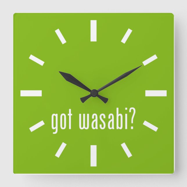 got wasabi? square wall clock (Front)