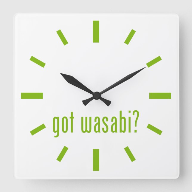 got wasabi? square wall clock (Front)