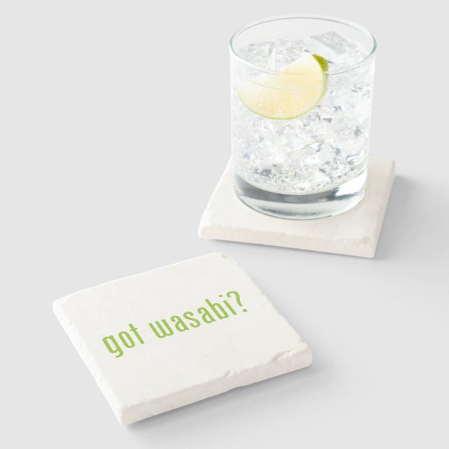 got wasabi? stone coaster (Side)