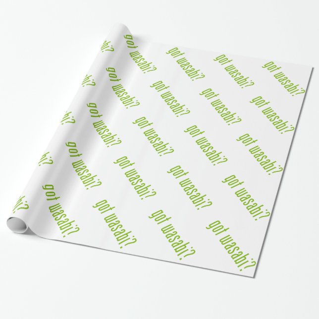 got wasabi? wrapping paper (Unrolled)