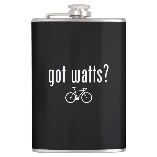 Got Watts Cycling Hip Flask (Front)