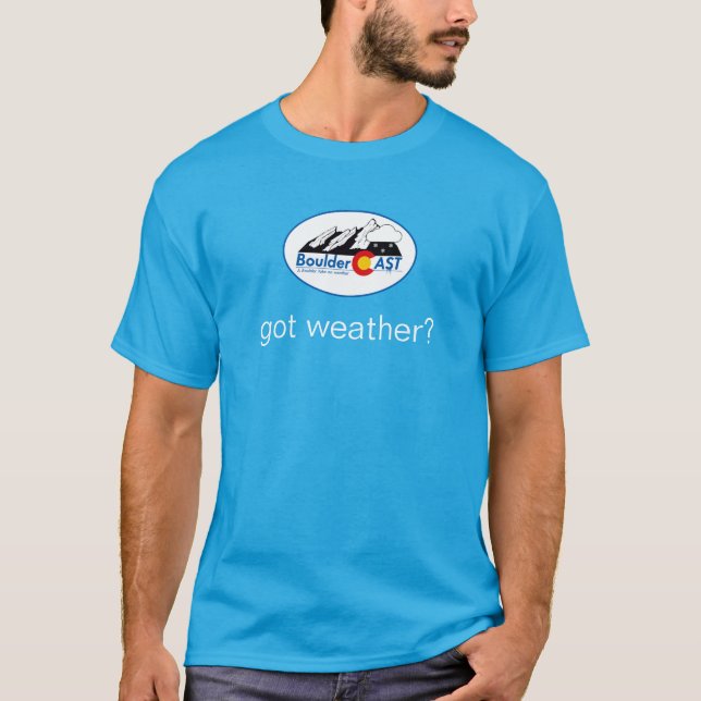 got weather? T-Shirt (Small Wintry Logo) (Front)