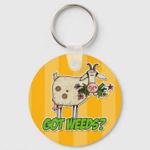got weeds goat key ring