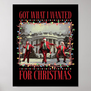 Got What I Wanted For Christmas Santa Funny Trump  Poster