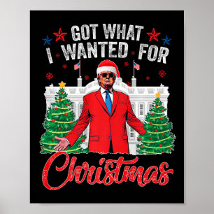 Got What I Wanted For Christmas Trump Poster