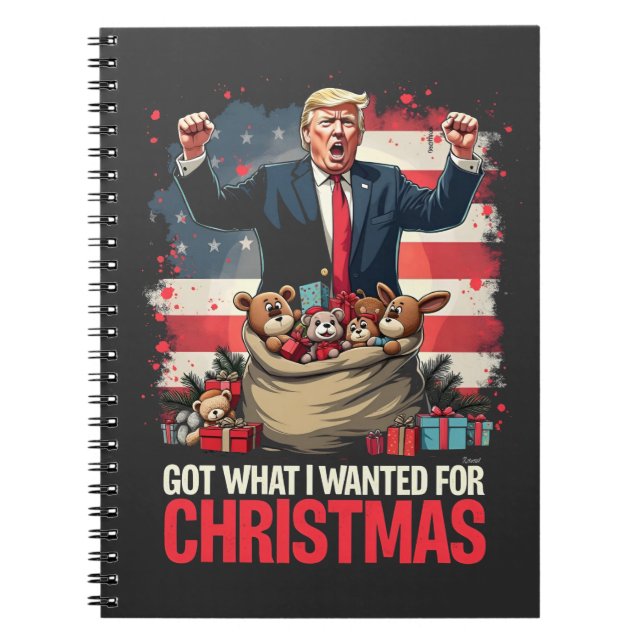 Got What I wanted For Christmas Trump Santa  Notebook (Front)