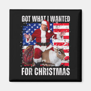 Got What I Wanted For Christmas - Trump Won 2024 P Magnet