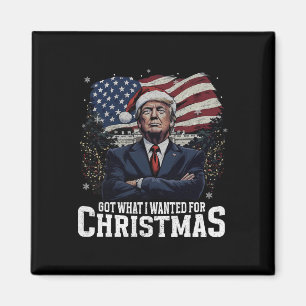 Got What I Wanted For Christmas Trump Won Presiden Magnet