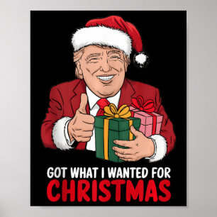 Got What I Wanted For Christmas Trump Xmas Funny  Poster