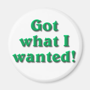 Got What I Wanted Magnet