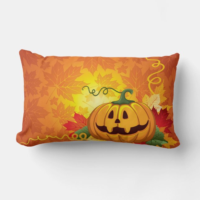 Got Your Back, Jack (O'Lantern)! Lumbar Cushion (Front)