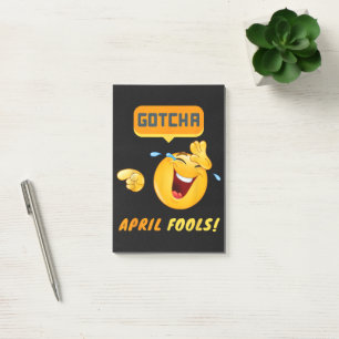 GOTCHA - April Fool's Day Funny Post-it Notes