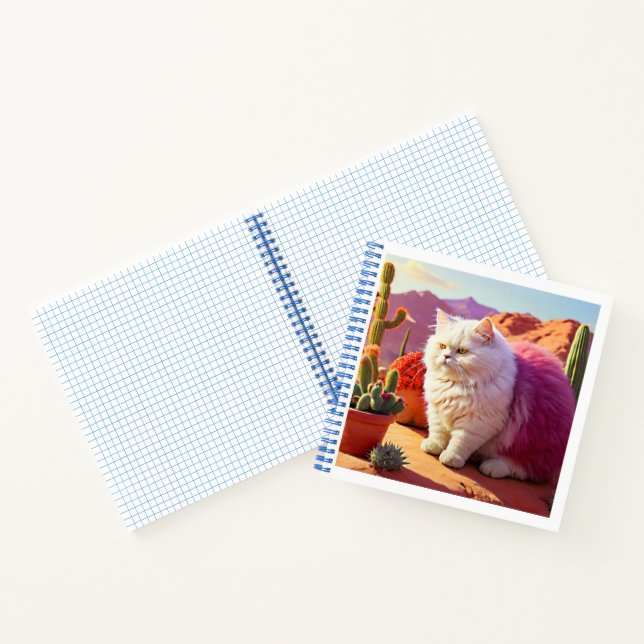 Gotcha Covered Cat Notebook – Cute & Artistic Cat  (Inside)