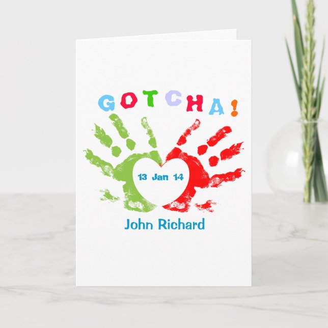 Gotcha Day! Adoption Announcement (Front)