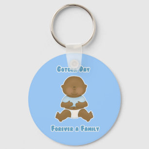 Gotcha Day Forever a Family boy Key Ring