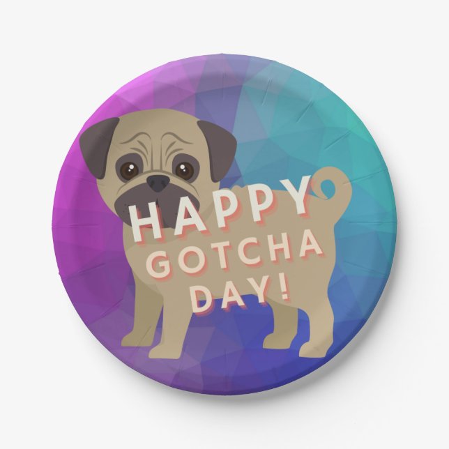 Gotcha Day Paper Plates (Front)