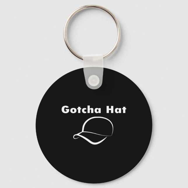 Gotcha Hat Meme Funny Prank Joke Internet Culture  Key Ring (Front)