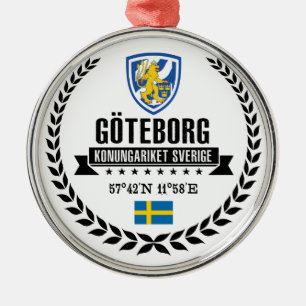 Göteborg Metal Tree Decoration