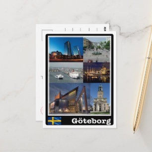 Göteborg - Sweden - Mosaic - Postcard