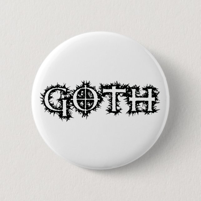Goth 6 Cm Round Badge (Front)