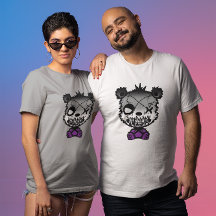 Goth Asexual Pride Flag Coloured Bear