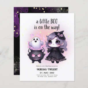 Goth Baby Girl Witch Little Boo on the Way