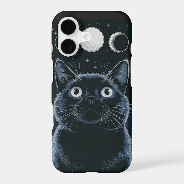 Goth Black Cat, Goth Gift, Witching Hour Black Cat (Back)