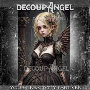 Goth Blonde Angel: Elysia -Decoupage- Tissue Paper