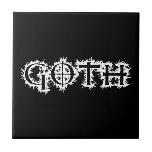 Goth Ceramic Tile (Front)
