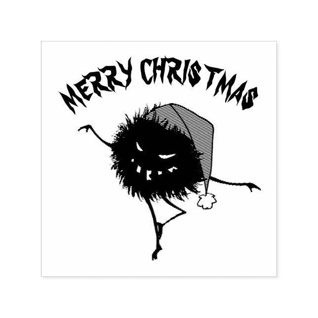 Goth Christmas Art - Naughty Holidays Character Self-inking Stamp (Design)