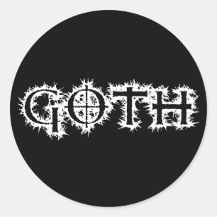 Goth Classic Round Sticker
