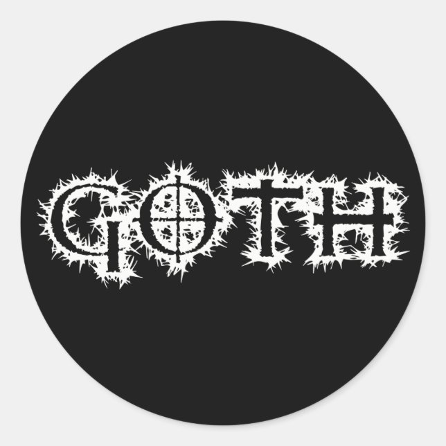 Goth Classic Round Sticker (Front)