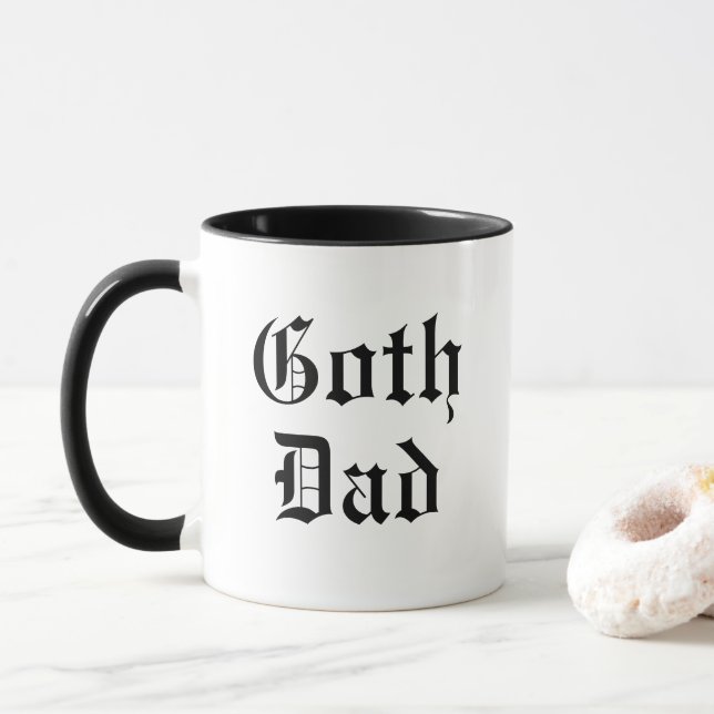 Goth Dad Mug (With Donut)