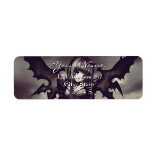 Goth Dark Anime Fairy Return Address Return Address Label