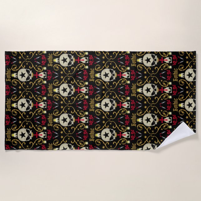 Goth Day 22 May      Beach Towel (Front)