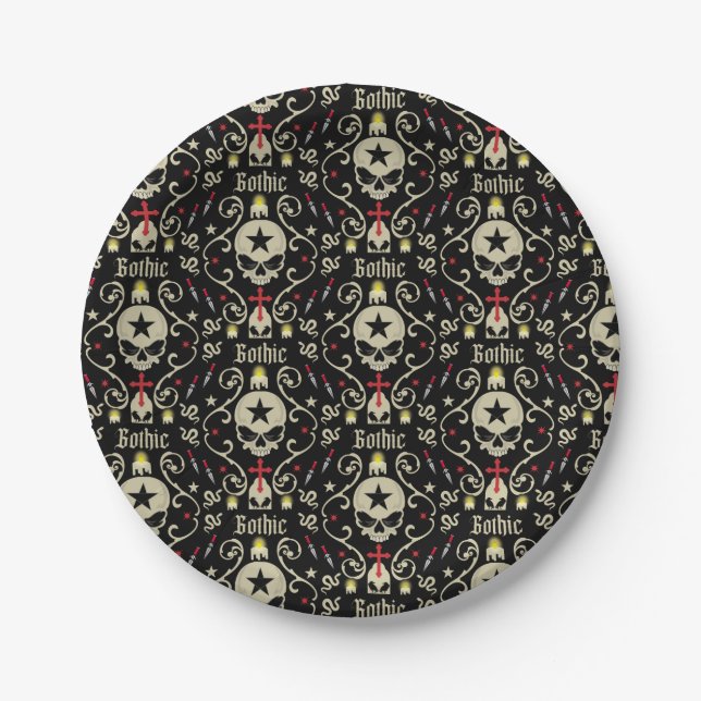 Goth Day 22 May  Paper Plate (Front)