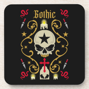 Goth Day And Gothic Art  Coaster