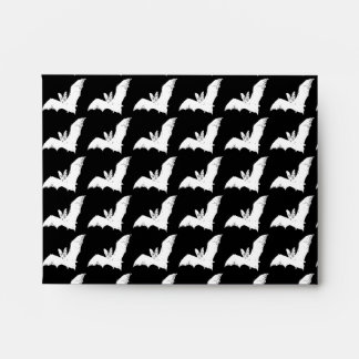 Goth Deathrock Bats Horror Batcave Black & White Envelope