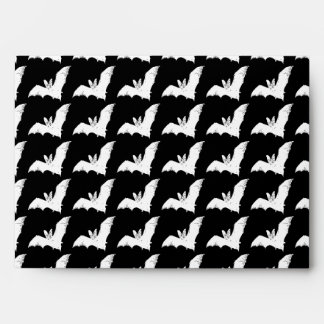 Goth Deathrock Bats Horror Batcave Black & White Envelopes