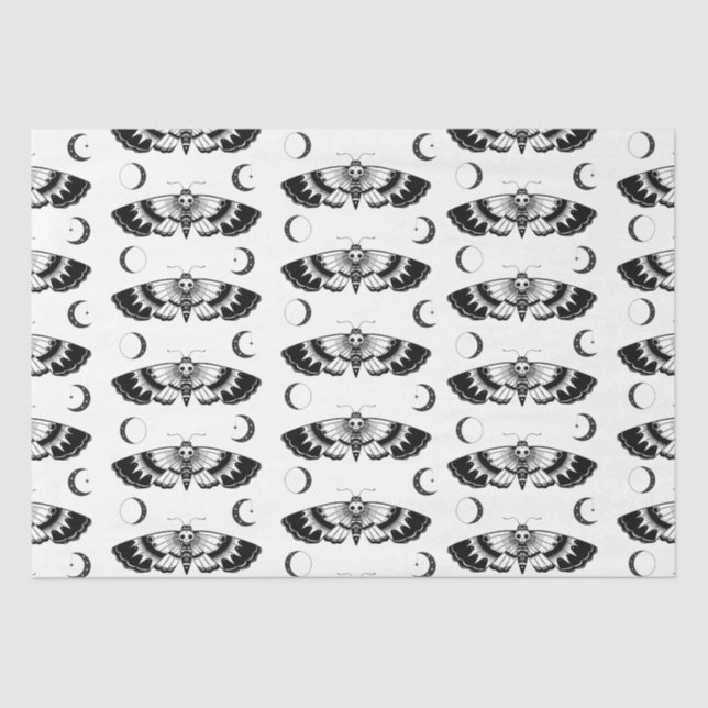 Goth Death's-head hawkmoth  Tissue Paper (Front)