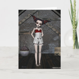 Goth Doll Tempest - Greeting Card