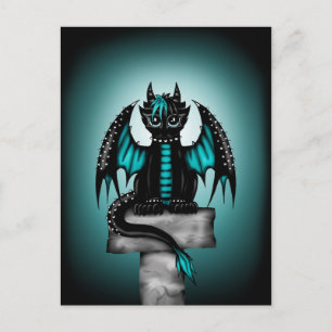 Goth Dragon Postcard