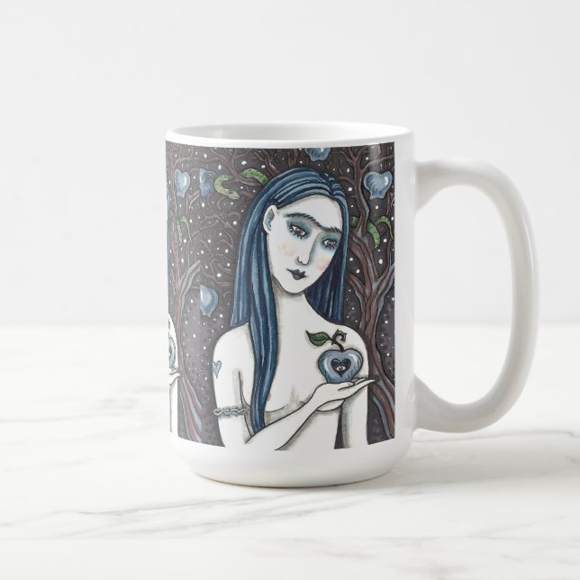 GOTH EVE, DARK GARDEN OF EDEN, WOMAN, SERPENT COFFEE MUG (Right)