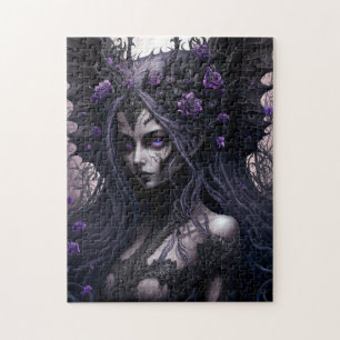 Goth Fairy Dark Fantasy Art Jigsaw Puzzle